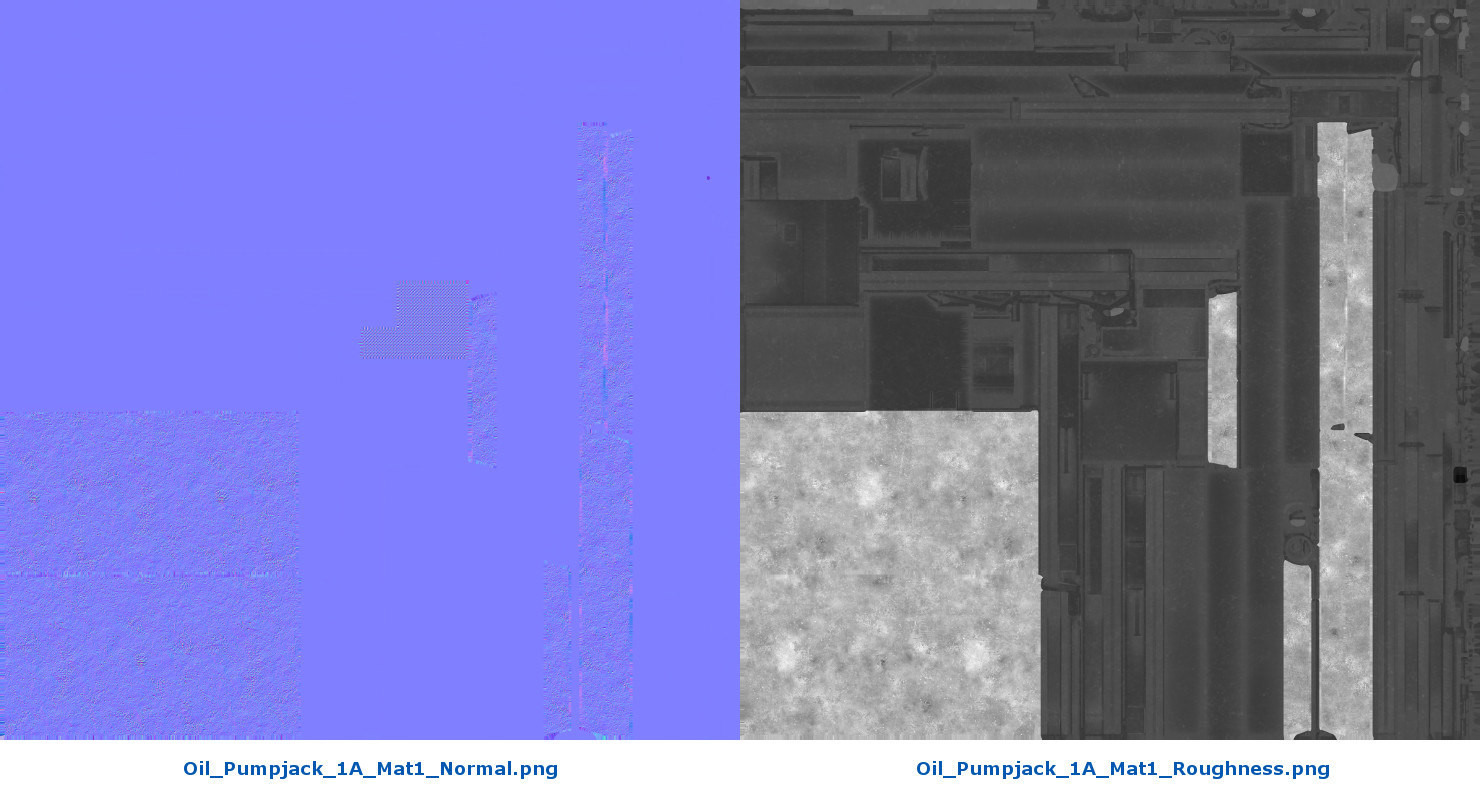 ArtStation Oil Pumpjack 1A Game Assets