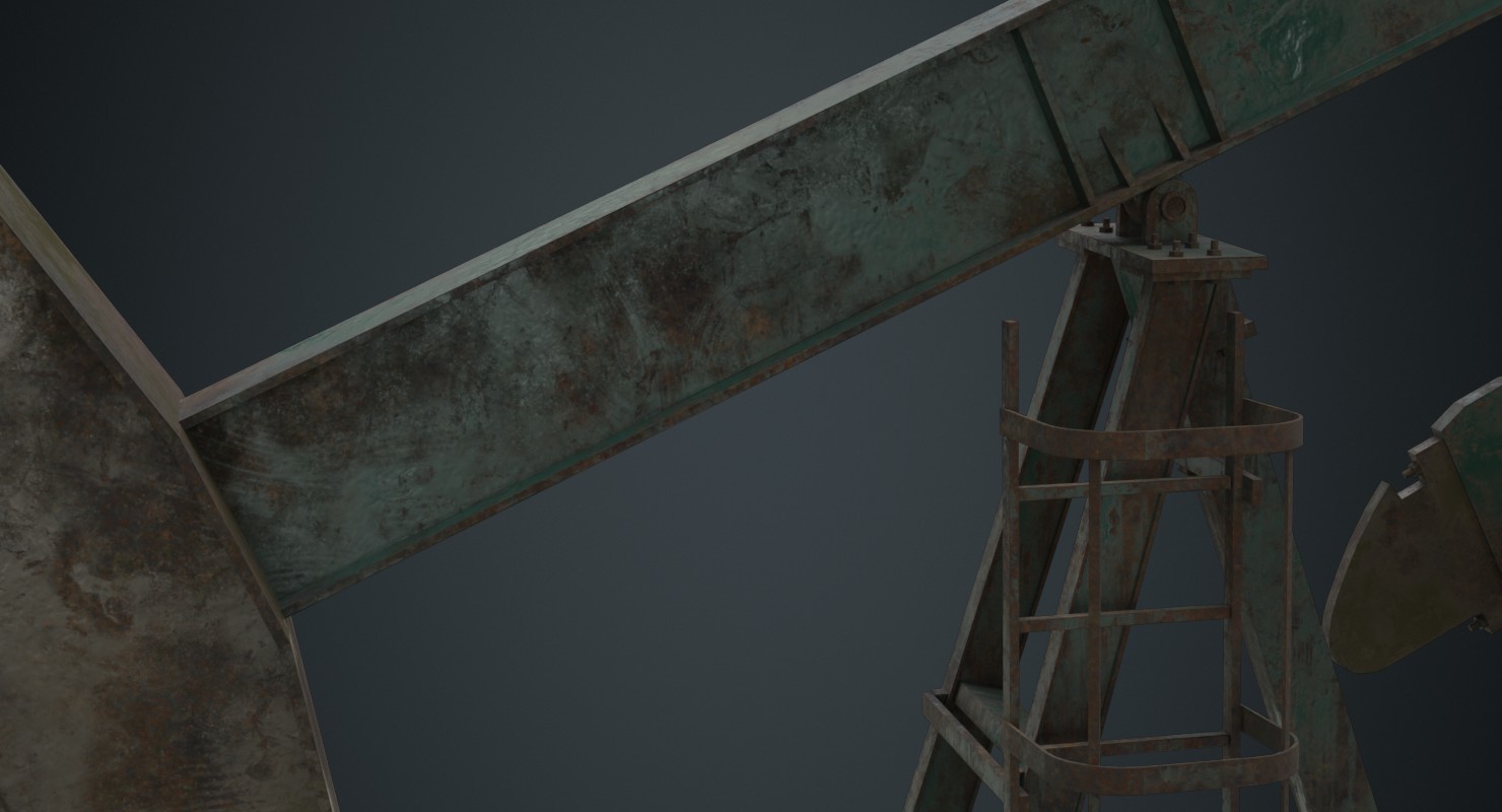 ArtStation Oil Pumpjack 1B Game Assets