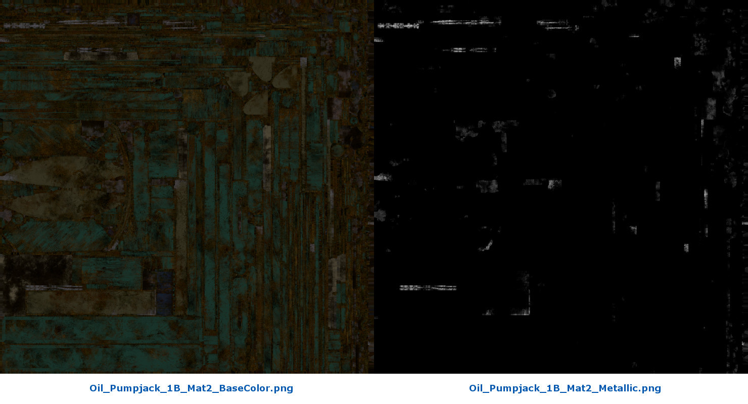 ArtStation Oil Pumpjack 1B Game Assets