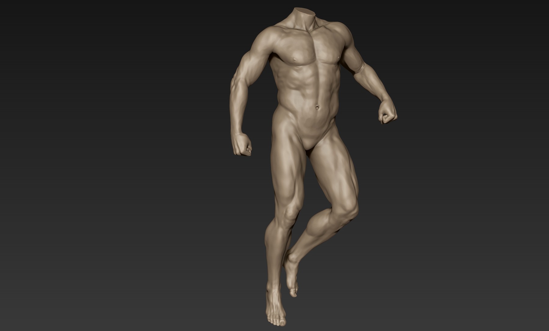 ArtStation - Male Full Body Sculpt Pose 4 | Resources