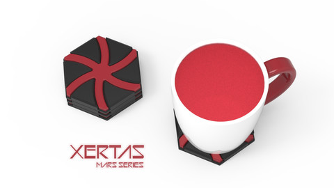 XERTAS - 3D PRINTABLE COASTER