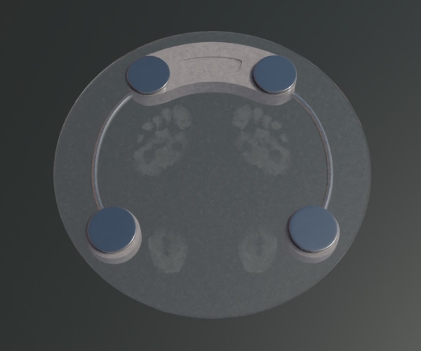 ArtStation Electronic Bathroom Scale Game Assets