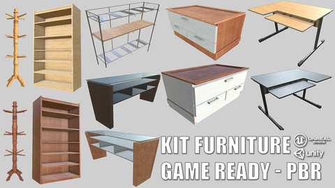 PBR Furniture Pack Game-Ready