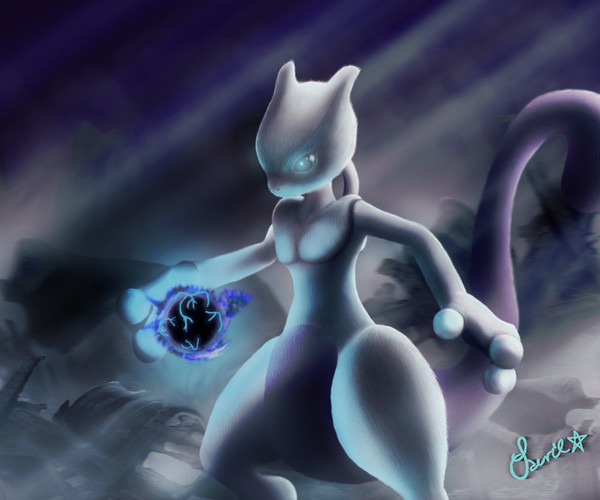 ArtStation - Mew X Mewtwo Pokemon