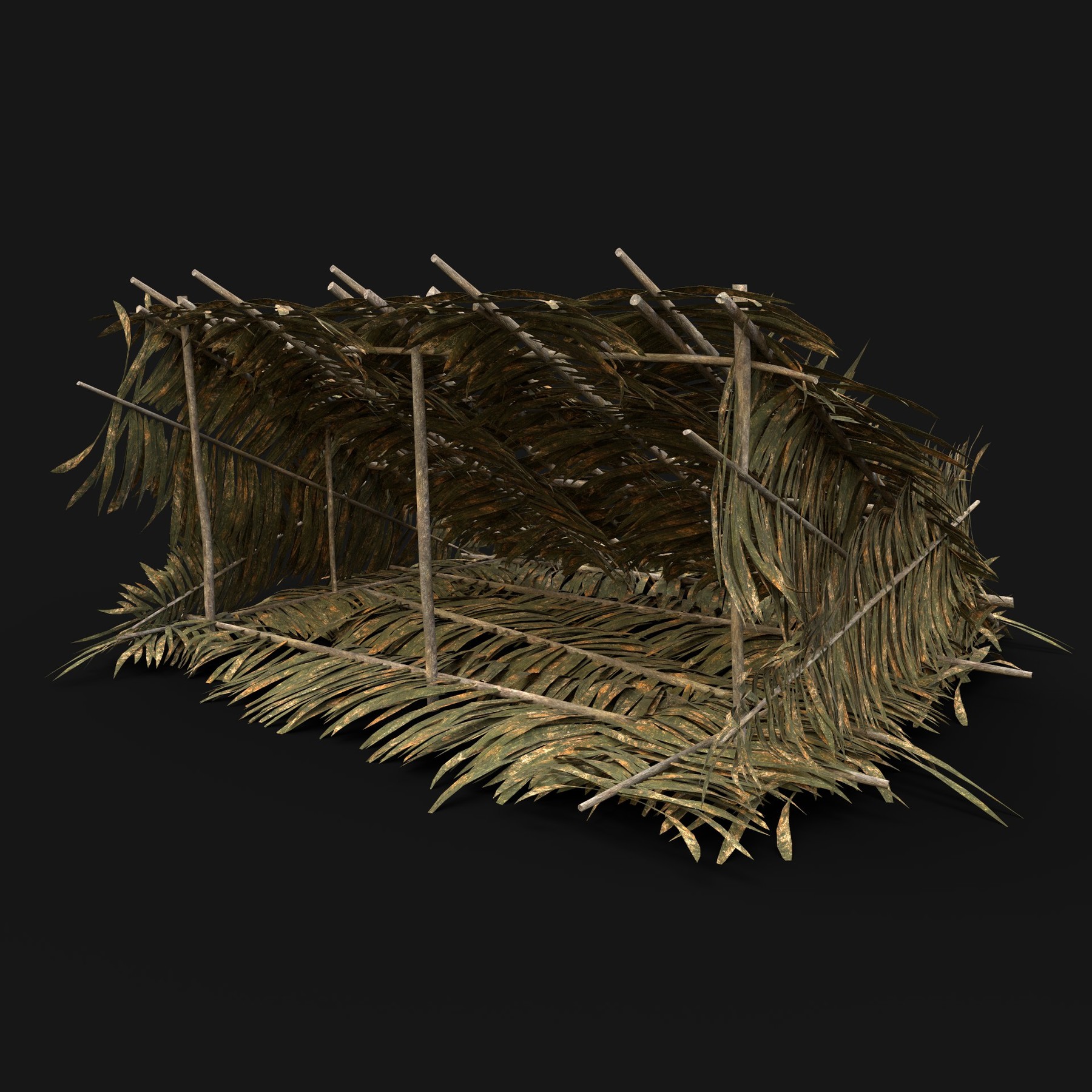 TRIBAL JUNGLE PRIMAL HUT HOUSE REED SILO STORAGE SURVIVAL AAA | 3D model