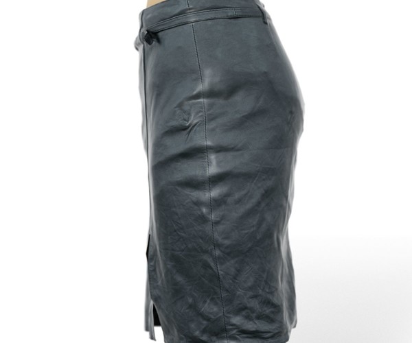 ArtStation - Vintage Skirt Black Leather | Resources