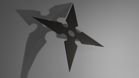 Ninja Shuriken Props Modeling