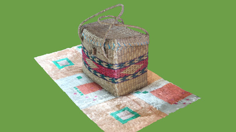 Ecuadorian basket in Blender 2.82