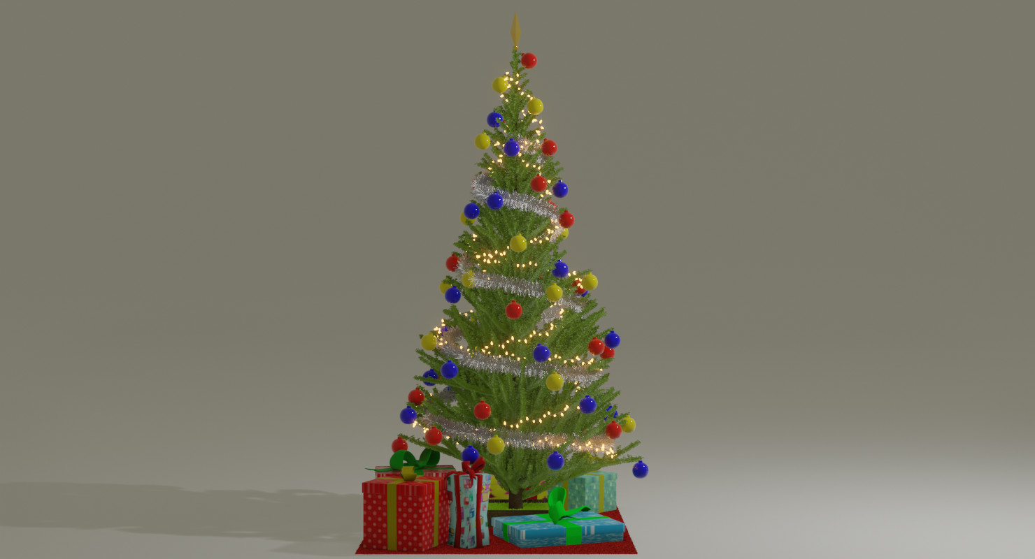 ArtStation Christmas tree in Blender Resources