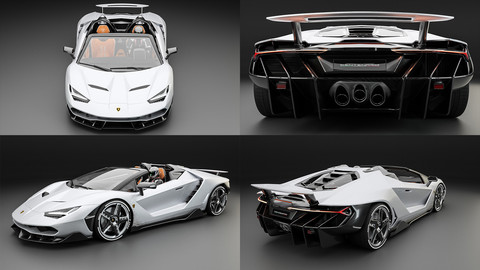 Lamborghini Centenario| Fully Modelled, Textured and Rigged