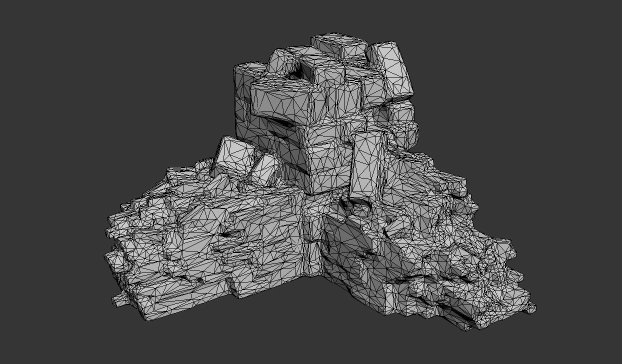 ArtStation - Low poly Ruin Medieval Construction A2020 | Game Assets