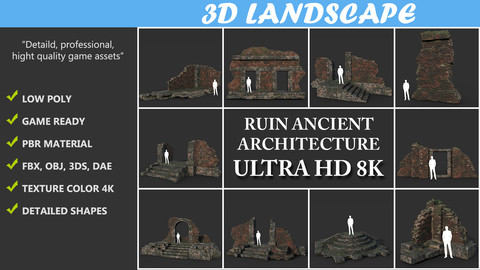 Low poly Ruin Construction B2020