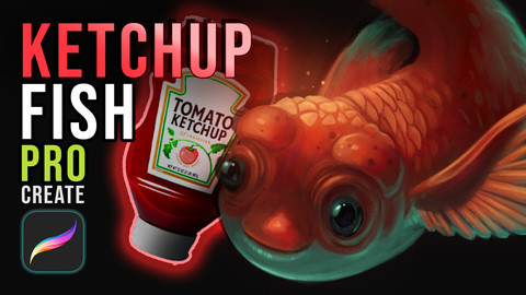 Ketchup Fish Source Files (Procreate & Photshop Files + More)