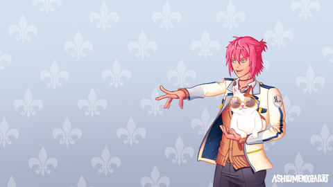 Tsumugi Momose & Meowkichi Wallpaper