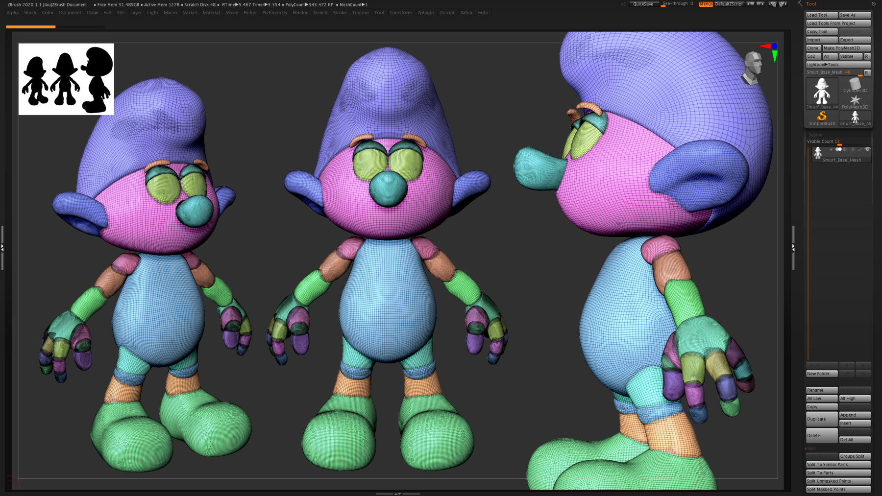 ArtStation - The Smurfs Base Mesh | Resources