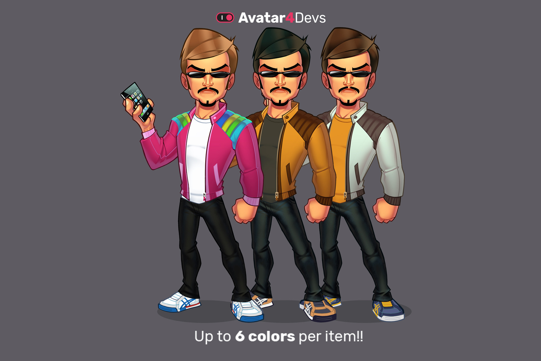 ArtStation - Full body Male Avatar Creator SETS 1-10 | Game Assets