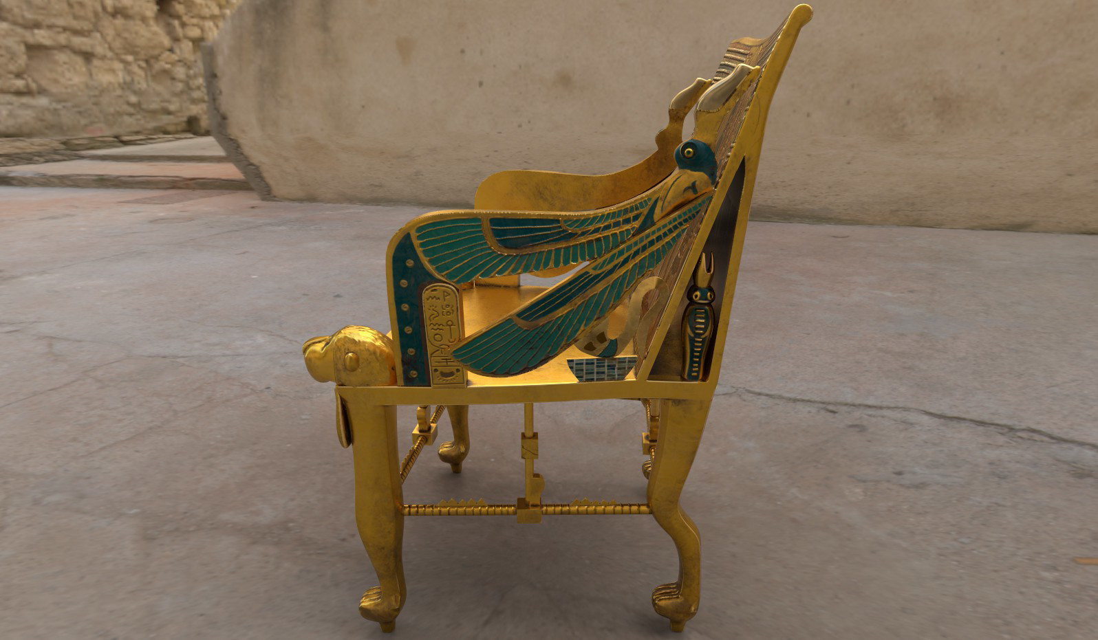 ArtStation - Egyptian Chair | Game Assets