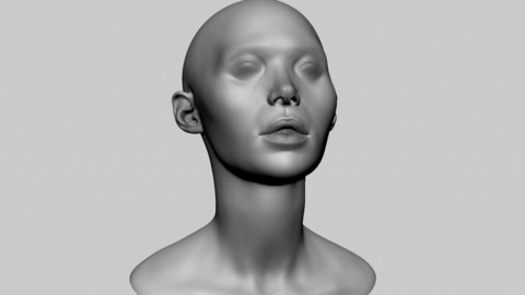 Base Female Head 06