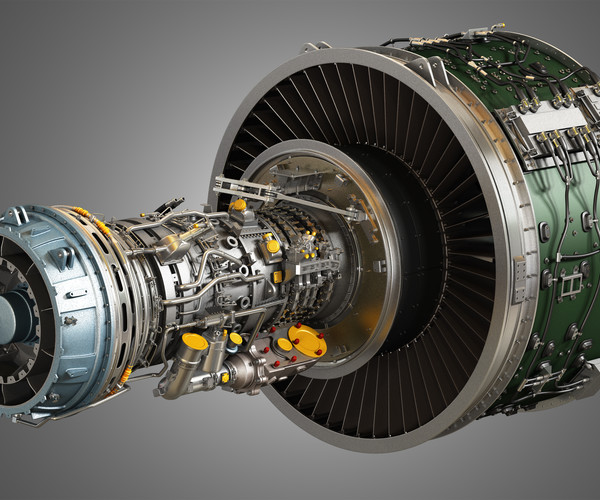 ArtStation - PW GTF Geared Turbofan Engine 3D model | Resources