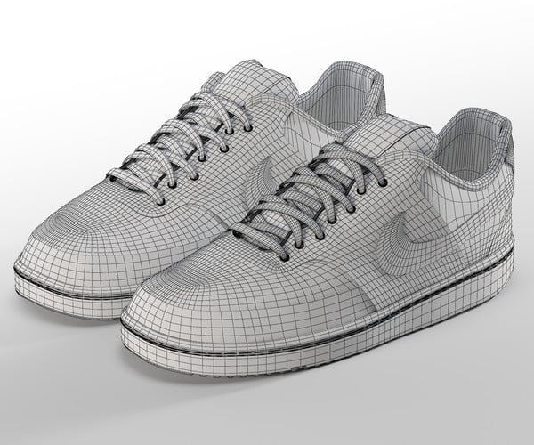 ArtStation - NIKE-COURT-VISION-LOW sneakers- 3d model | Resources
