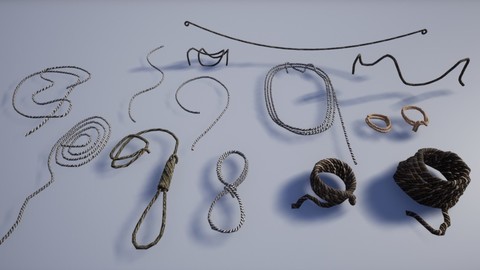 Set of Various Medieval Ropes