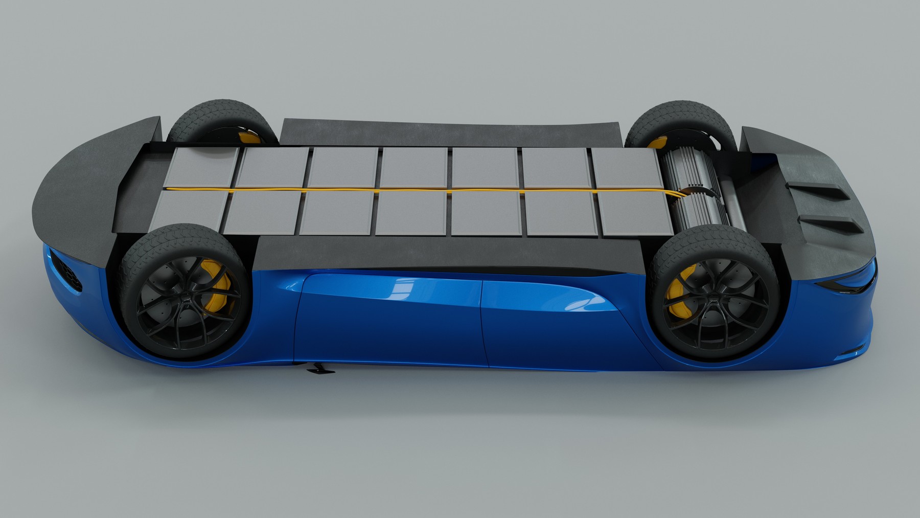 SHcreations - Generic 4 door electric Sports Car