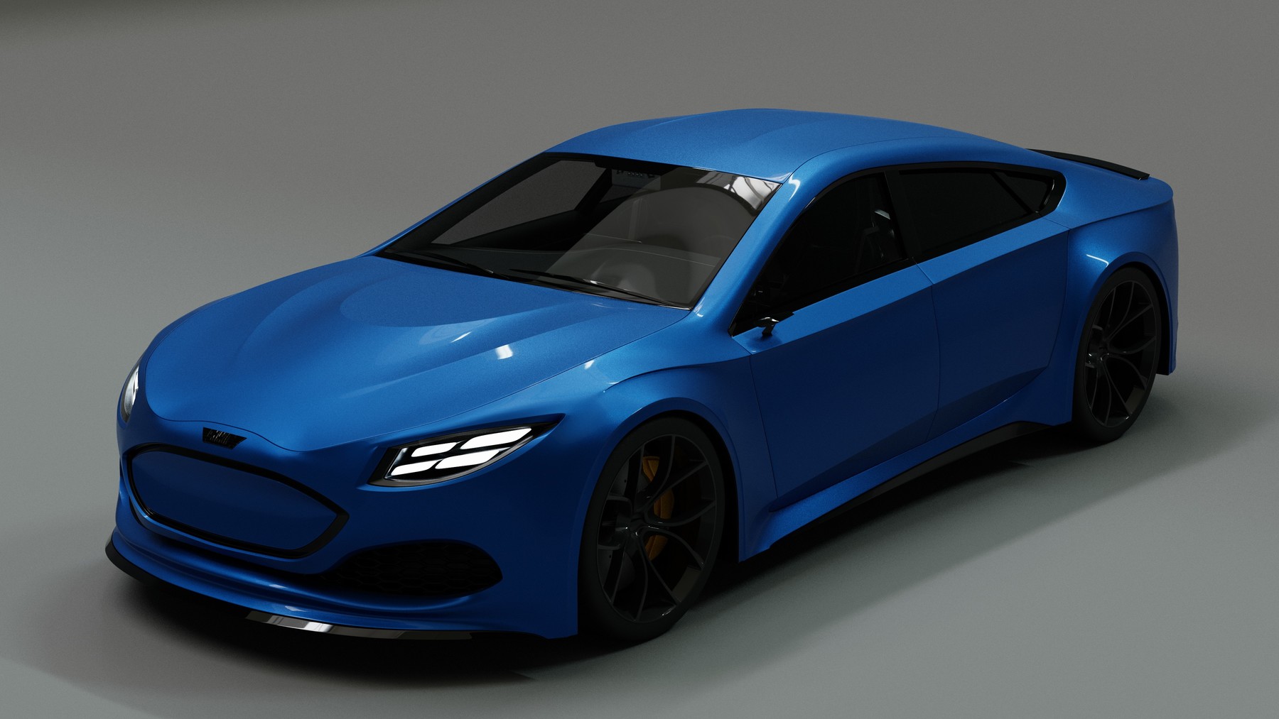 ArtStation Generic 4 door electric Sports Car Resources