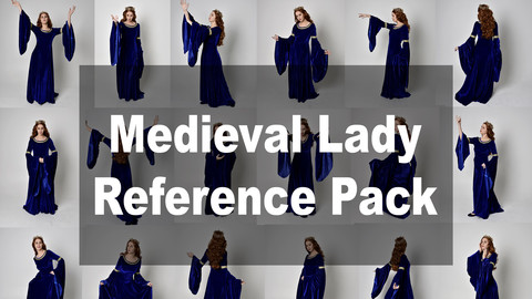 x101 - Medieval Lady - Reference Pose Pack