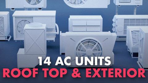 14 AC Units Roof top & Exterior