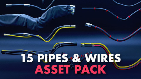15-pipes and wires asset pack