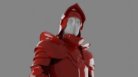 [FREE] Medieval Knight Armor 3D Model (.Blend + .FBX)