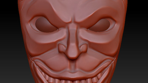 Joker in a Tiki style mask - 3D Print