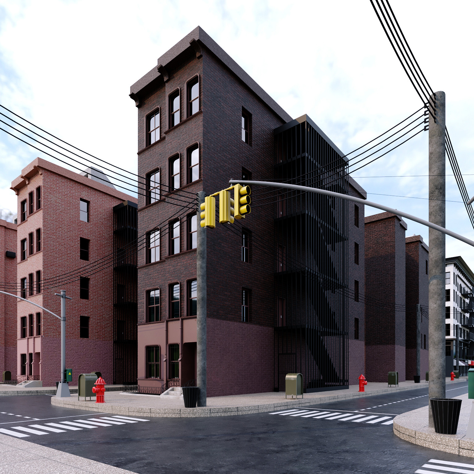 ArtStation NYC New York City Build Lowpoly Game Assets