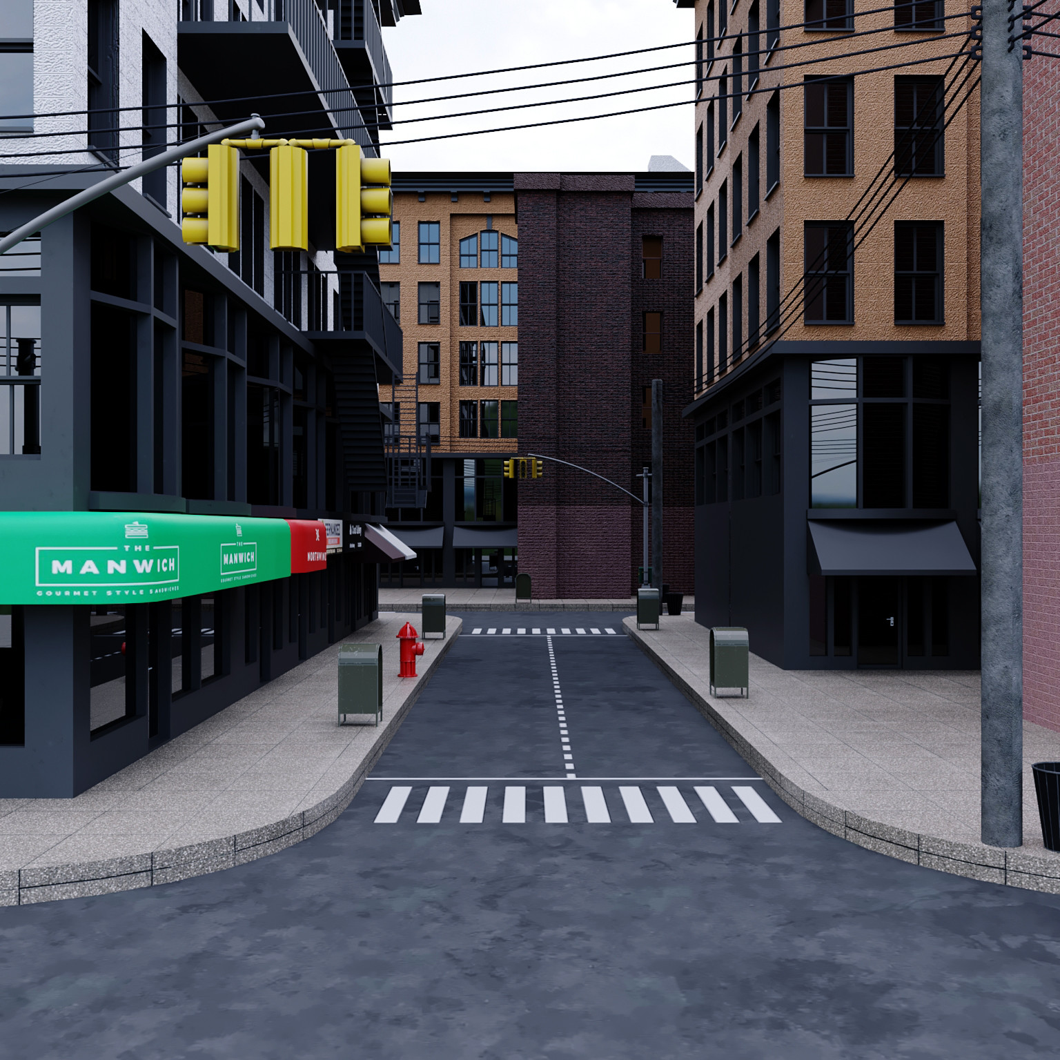 ArtStation NYC New York City Build Lowpoly Game Assets