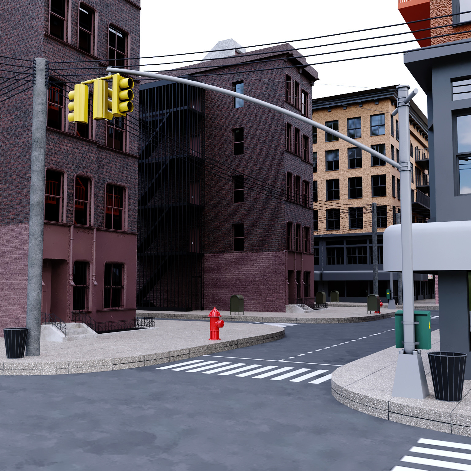 ArtStation NYC New York City Build Lowpoly Game Assets