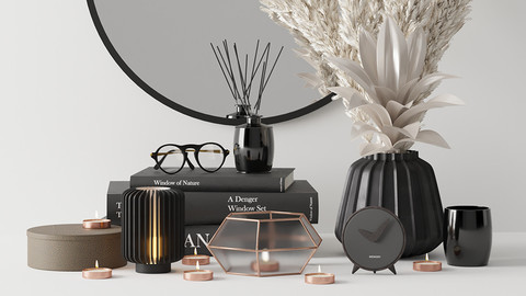 Black Decorative Set