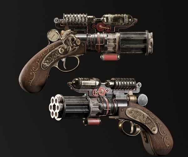 ArtStation - Steampunk Gun | Resources