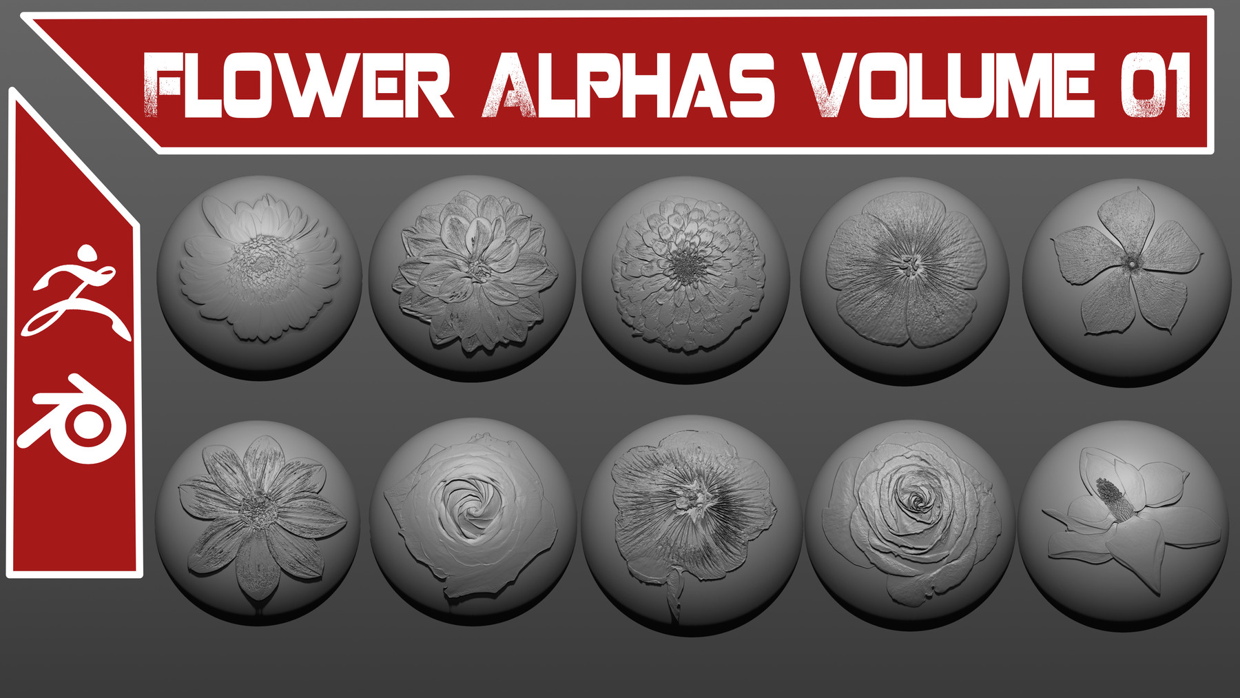 flower alpha zbrush