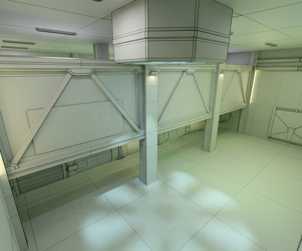 ArtStation - Sci Fi Scientific Research Lab Facility Modular Kit | Game ...