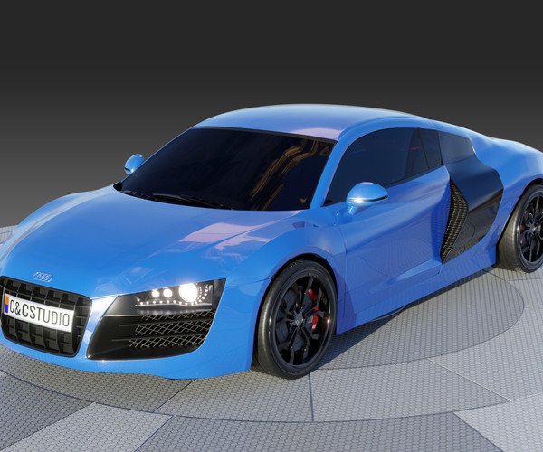 ArtStation - Audi R8 V10 (2008) 3d model | Resources