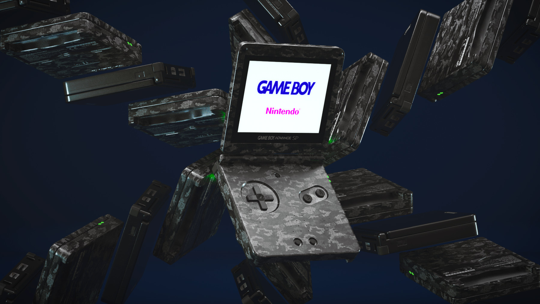 BIM Objects - Free Download! 3D Electronic Devices - Gameboy Advance SP -  ACCA software