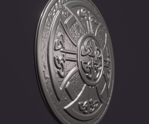 ArtStation - Celtic Shield 3d Print Model | Game Assets