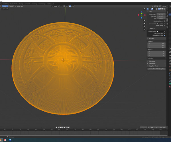 ArtStation - Celtic Shield 3d Print Model | Game Assets