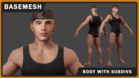 Stylized Male Full-body Basemesh