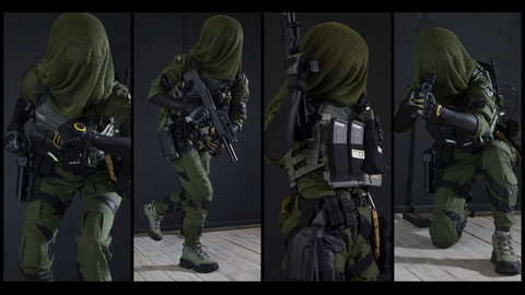 Jægerkorpset Military Suit and Pose Reference Pack | Nøkk - Tom Clancy's Rainbow Six: Siege Character Cosplay