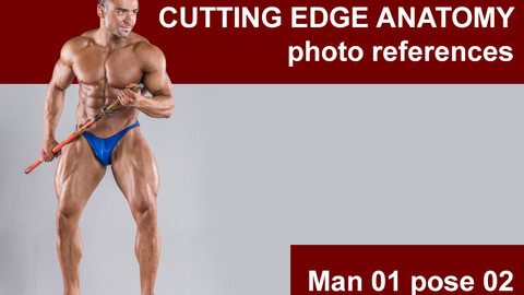 Cutting edge photo references Man 01 pose 02