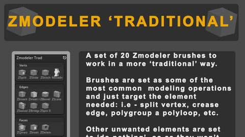 Zmodeler 'Tradtional' Brushes