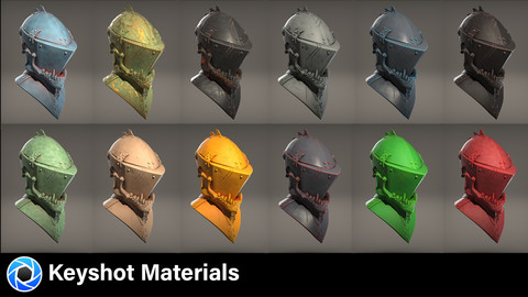 41 Keyshot Materials - Procedural materials to show off form