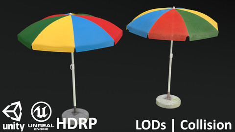 Garden Umbrella V1 - Clean and Dirty