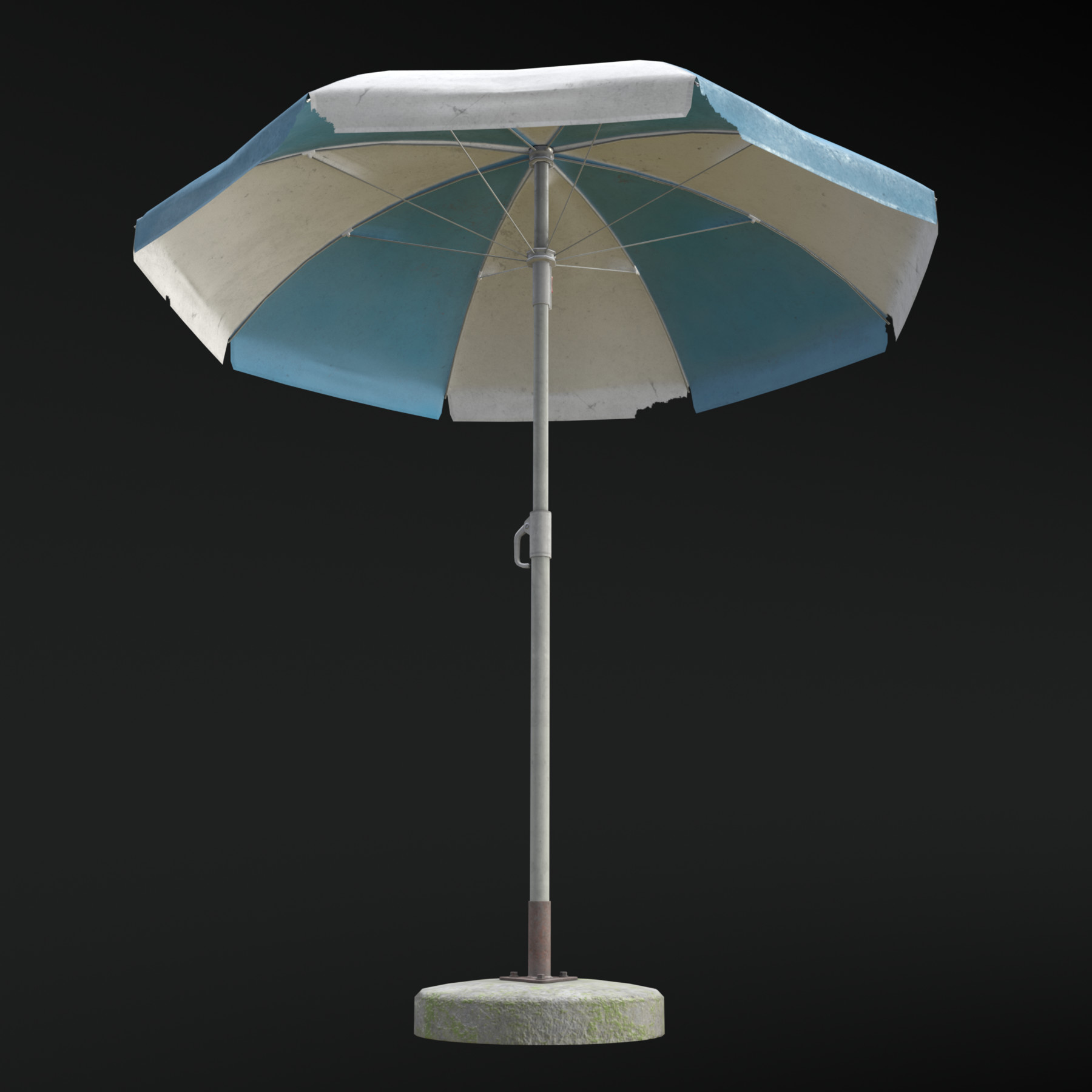 ArtStation Garden Umbrella V2 Clean and Dirty 4 Colours Game Assets